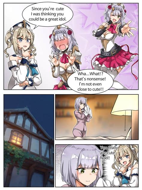 [comic] shy noelle wants to be an idol genshin impact official