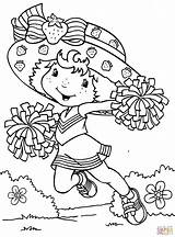 Coloring Pages Shortcake Strawberry Cheerleader Printable sketch template