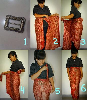 siminyuns story  pakai kain batik sebagai rok model baju wanita