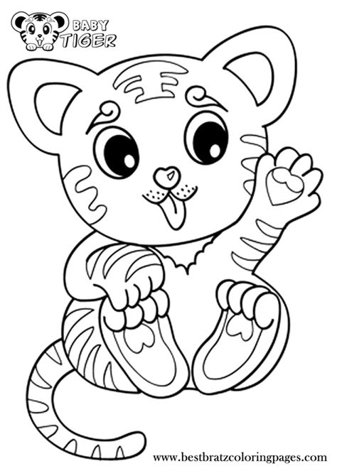 coloring pages  baby tigers coloring home