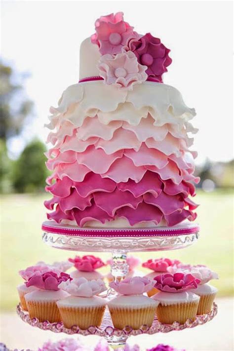 wedding stuff ideas pink wedding cakes