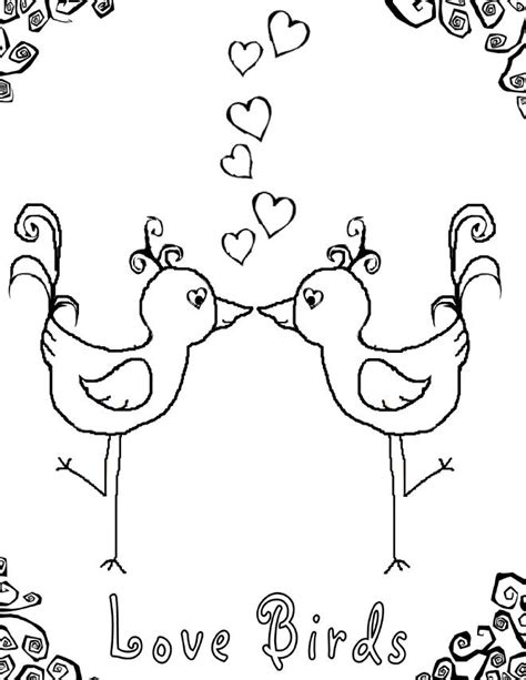 coloring page dog birds love coloring pages  sheets