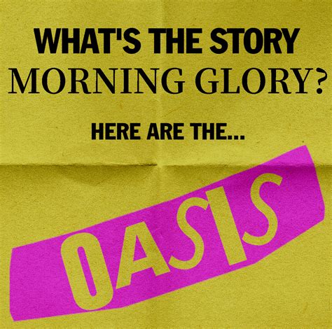 My Version Of The What S The Story Morning Glory Album Art Oasis