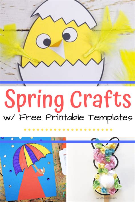 printable spring crafts  kids