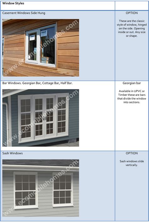 window styles eco mobile homes