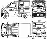 Daihatsu Midget Blueprintbox Kp sketch template