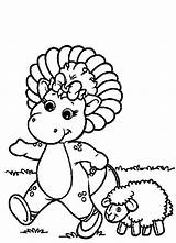 Baby Coloring Bop Pages Barney Sheep Friend Walking Colouring Template Getcolorings Tocolor Friends Getdrawings Choose Board sketch template