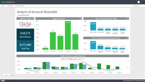 collect  cash   analysis  accounts receivable report sage intelligence