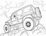 Wrangler Safari Procoloring Jeeps Teraflex Drawing Drawings Dibujar Uitprinten Downloaden sketch template