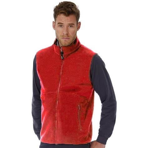 mouwloze fleece sport vesten rood voor heren bestellen shoppartnersnl