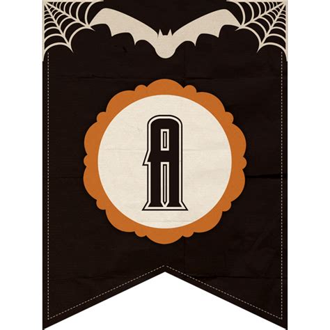 printable halloween banner set  cottage market