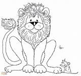 Lion Mouse Coloring Pages Getcolorings Color Getdrawings sketch template
