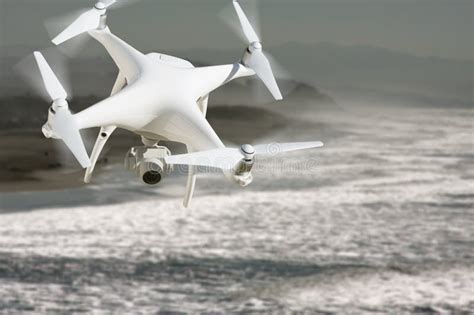 unmanned aircraft system uav quadcopter drone   air  stock photo image  clear