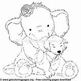 Coloring Elephant Pages Baby Girl Choose Board sketch template