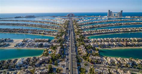 dubais palm jumeirah island completes  years  construction video  viral