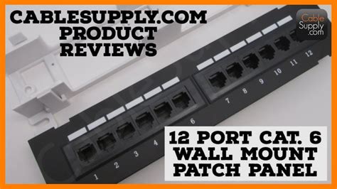 wall mount  port patch panel youtube