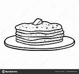 Pancakes Ksenya Savva sketch template