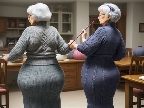 Redraw Ai Grandma Wide Hips Big Hips Gles Knitting