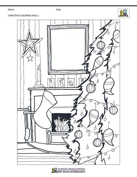christmas coloring pages   graders