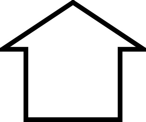 clipart simple house icon