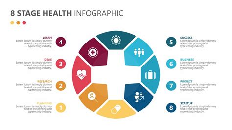 stage health infographics    life cycle phase