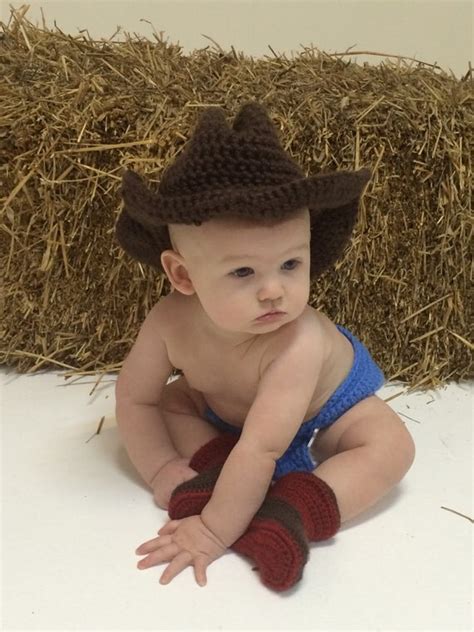baby cowboy costume  photo prop