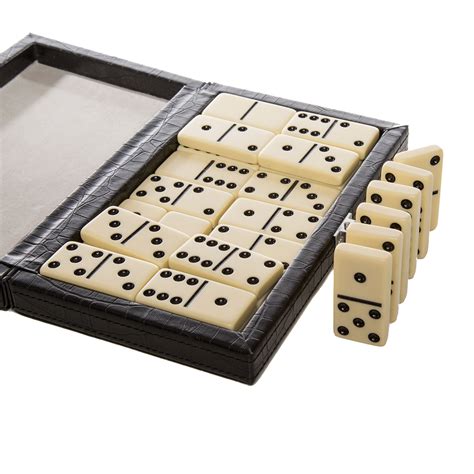 em  domino set ostrich leather brouk touch  modern