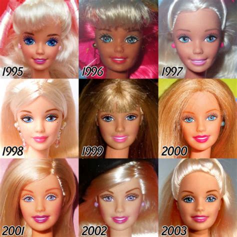 anos de evolucion en la muneca mas famosa barbie