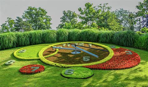 flower clock  geneva switzerland photograph  marcy wielfaert pixels