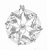 Und Coloring Mandala Blumen Pages Mit Horse Herzen Auf Dem Herz Popular Very sketch template