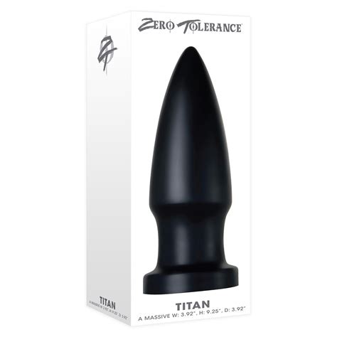 Zero Tolerance Titan Spade Shaped Xl Butt Plug Black Sex Toys At