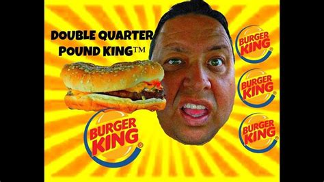 burger king double quarter pound king review food  burger