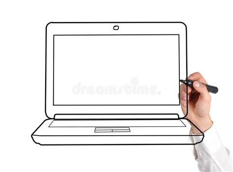 computer portatile del disegno immagine stock immagine  elettronica penna