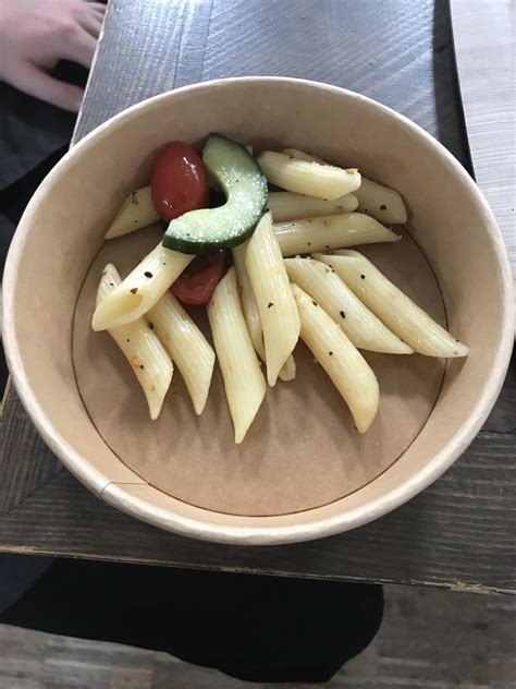 pasta salad  ordered  jamie olivers airport restaurant