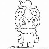 Marshadow Pokemon Cosmog Xcolorings Lineart Golisopod sketch template