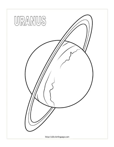 coloring uranus planet pages space clipart drawing planets kids