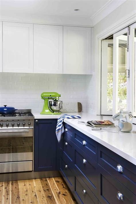 white upper cabinets navy blue  cabinets design ideas