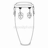 Congas sketch template
