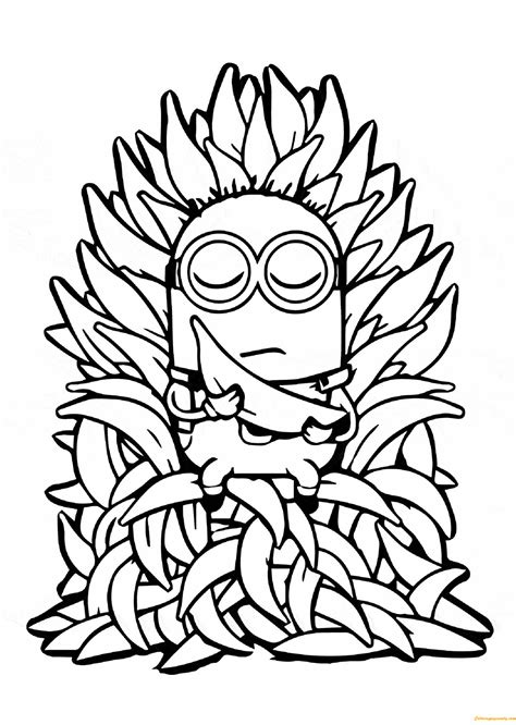 minion   bananas coloring pages cartoons coloring pages