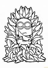Minion Pages Bananas Coloring Many Color Printable sketch template