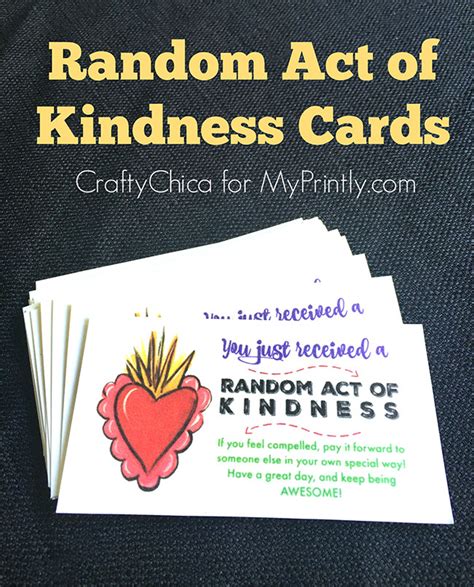 printable kindness card template