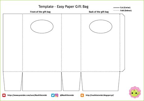 nashi tutorials diy easy paper gift bag