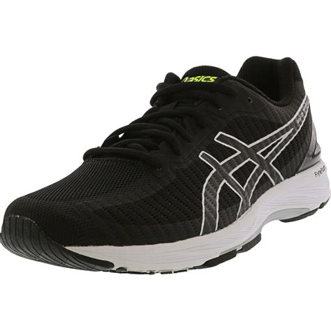 asics asics womens gel ds trainer  black silver ankle high mesh training shoes
