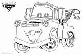Mater Coloring Cars Pages Tow Pixar Drawing Kids Printable Color Disney Print Paintingvalley Drawings sketch template