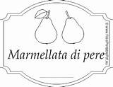 Pere Marmellata Confettura Etichetta Scarica sketch template