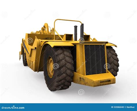 wheel tractor scraper stock photo image  moving dump