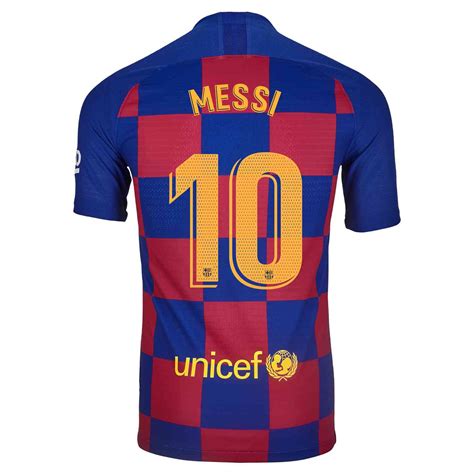 2019 20 Lionel Messi Barcelona Home Match Jersey Soccer