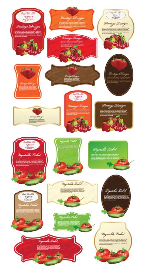 food label vector  images food label design food label design
