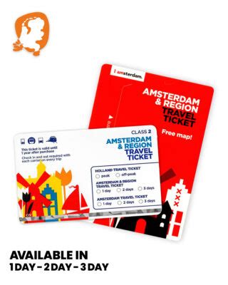 amsterdam region travel ticket public transport holland shop
