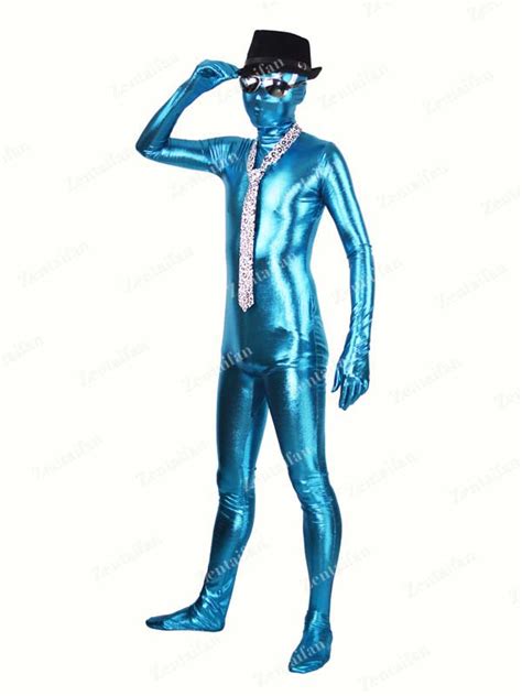 blue shiny metallic fullbody zentai suit  eyes mz  faniezappcom